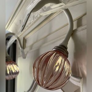 Pottery Barn Kids/Teen Pink Glass Curtain Tiebacks